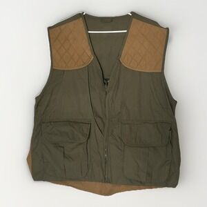 Gamehide Hunting Vest Mens Large Green Quilted Shooting Utility Outdoor Field